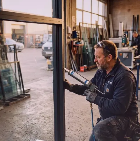 Pflaume Nuss – Glasdusche Montage